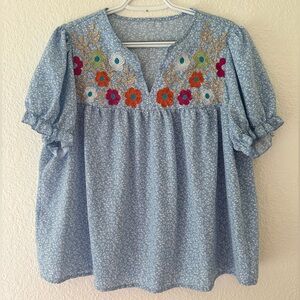 Women’s Floral Embroidered Top